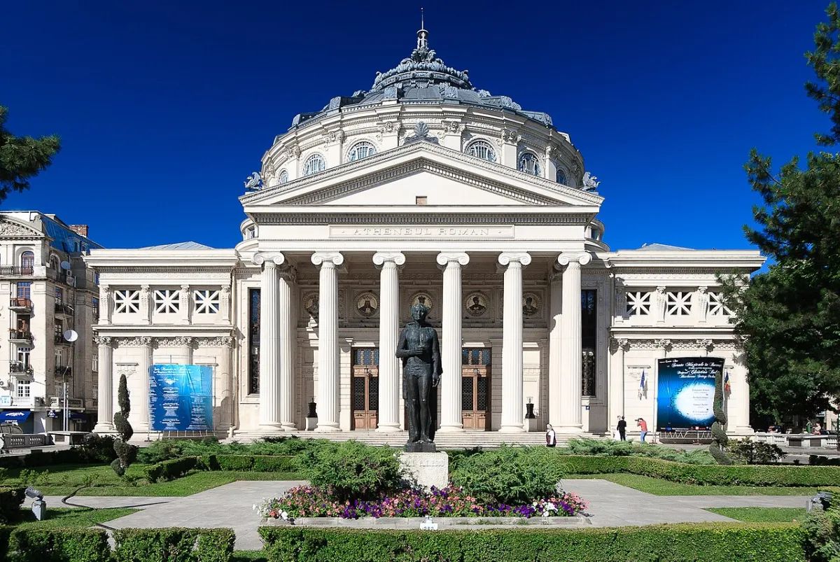 Rail travel and destination illustration for Bucharest by train: Global Pass travel guide