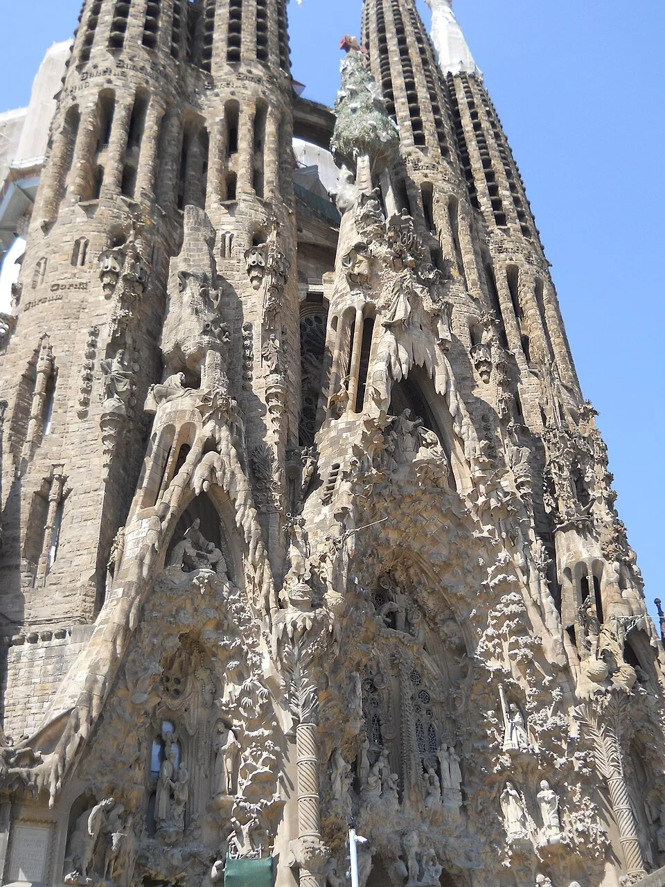 Sagrada Fam&iacute;lia basilica in Barcelona, Spain