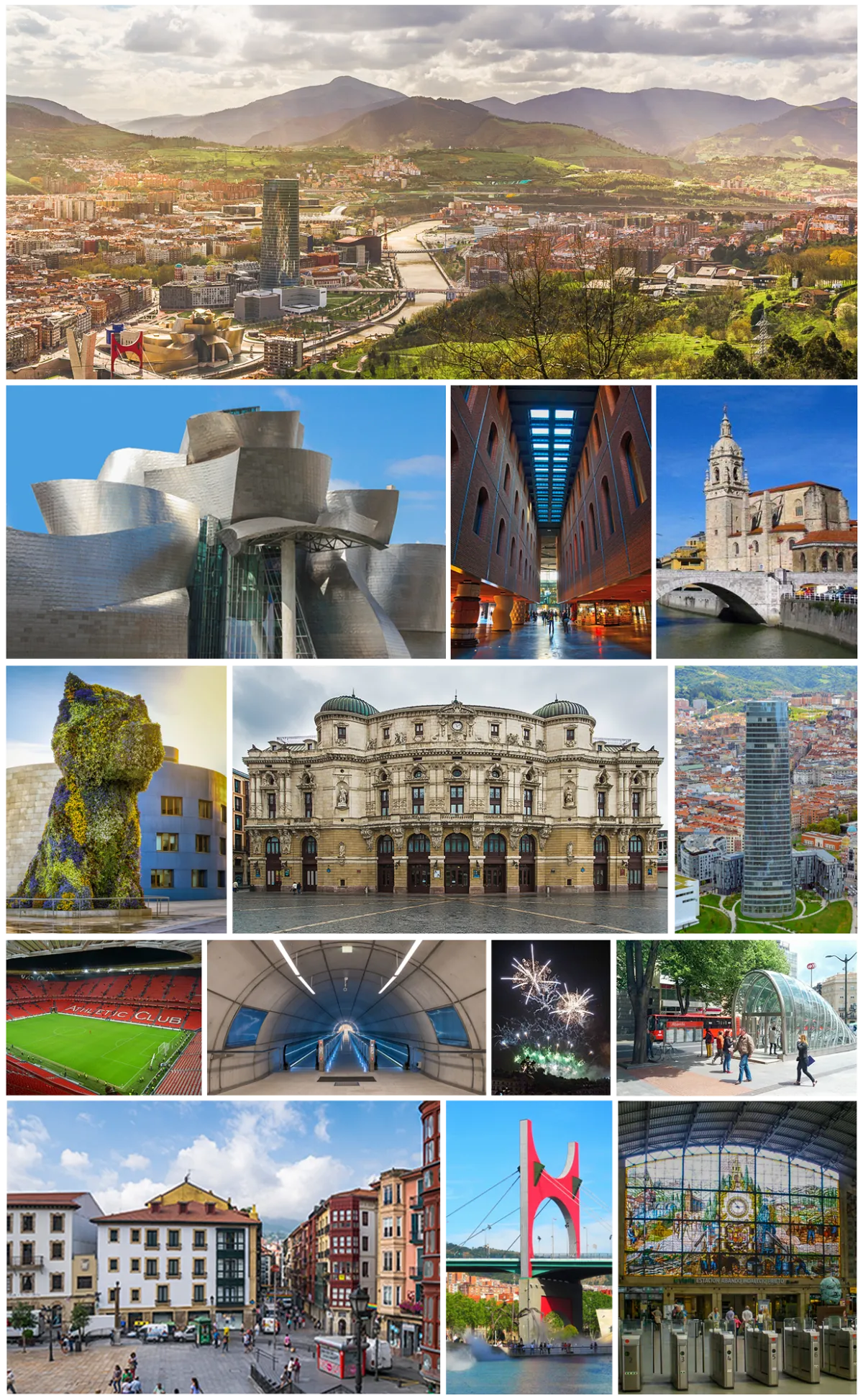 Photograph of Bilbao, a destination on a European rail journey