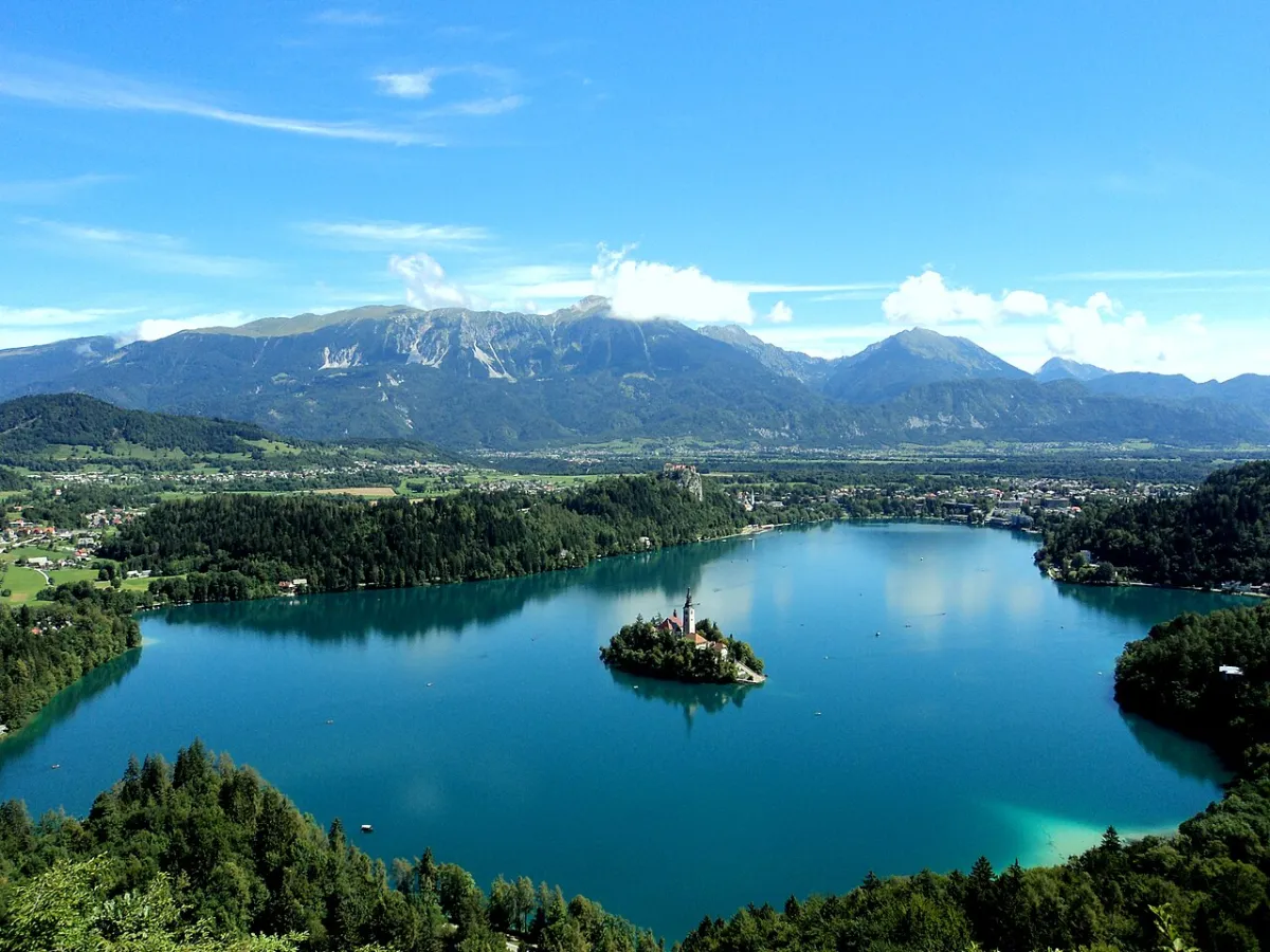 Photograph of Bled, a destination on a European rail journey