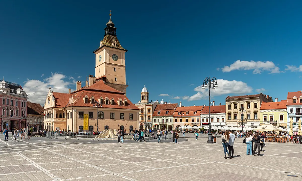 Photograph of Brașov, a destination on a European rail journey