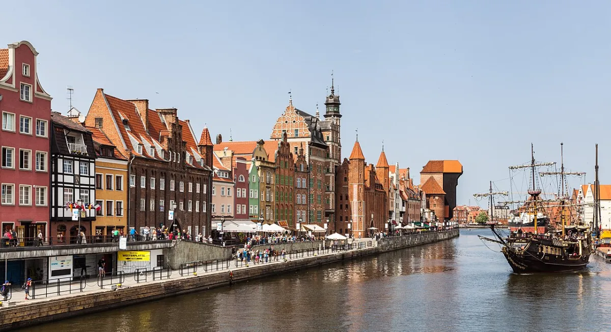 Photograph of Gda&nacute;sk, a destination on a European rail journey