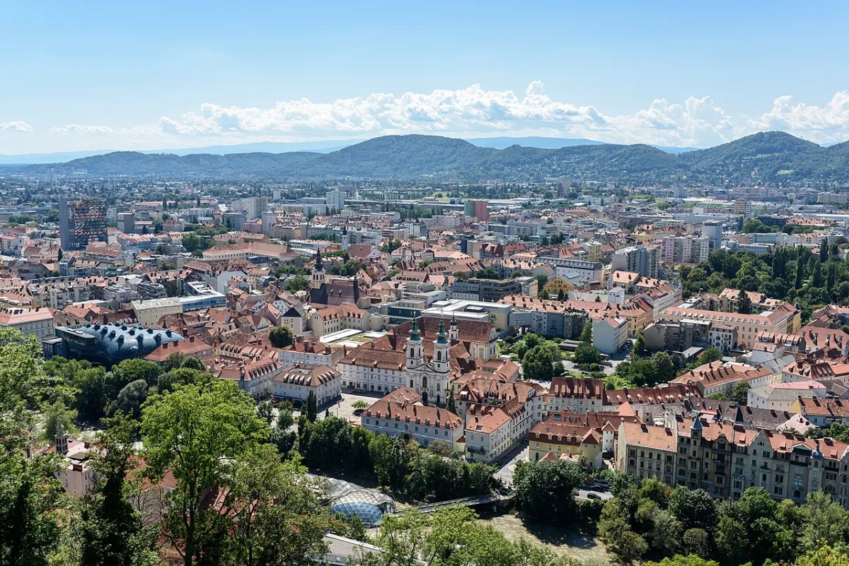 Photograph of Graz, a destination on a European rail journey
