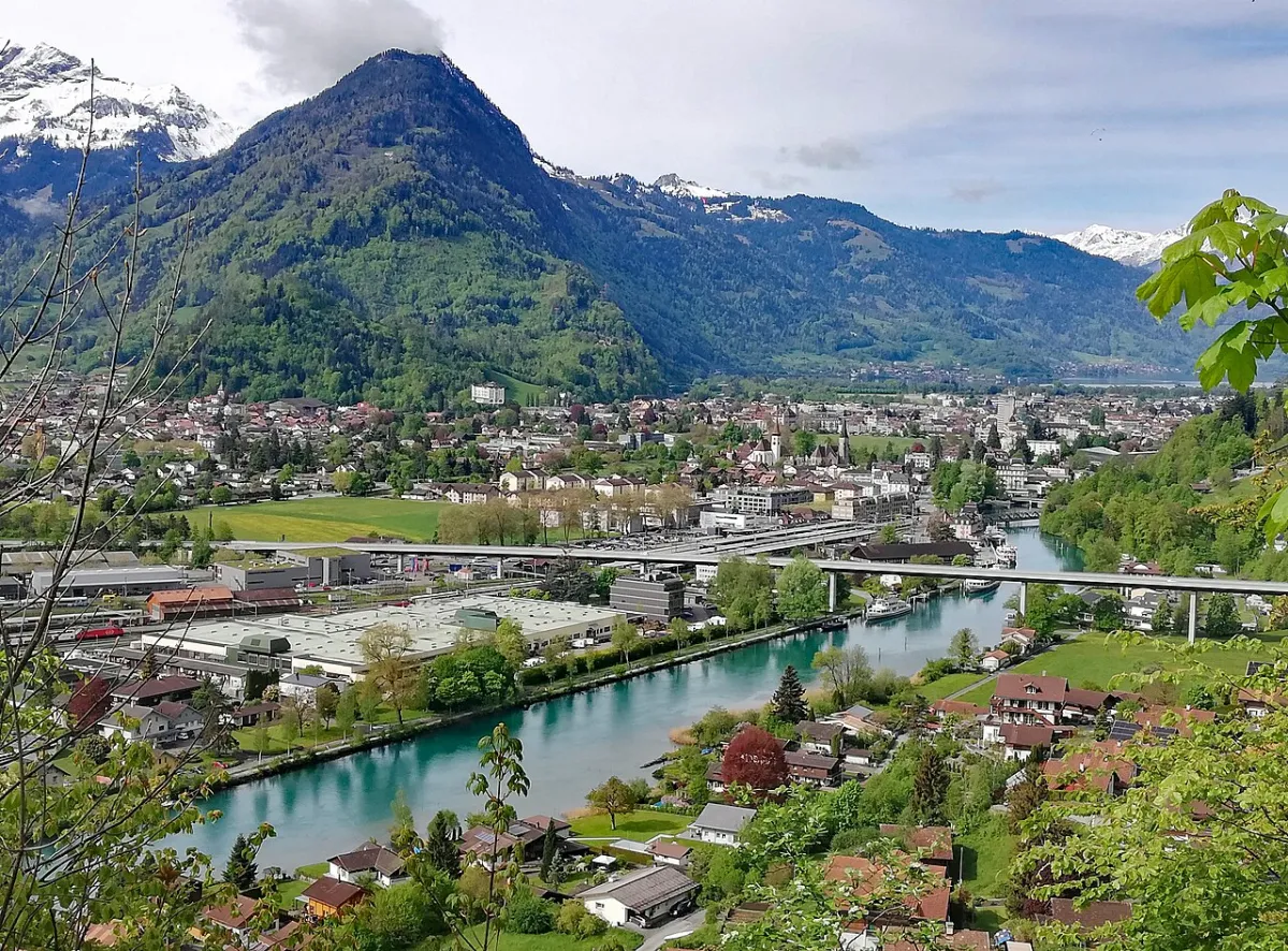 Photograph of Interlaken, a destination on a European rail journey