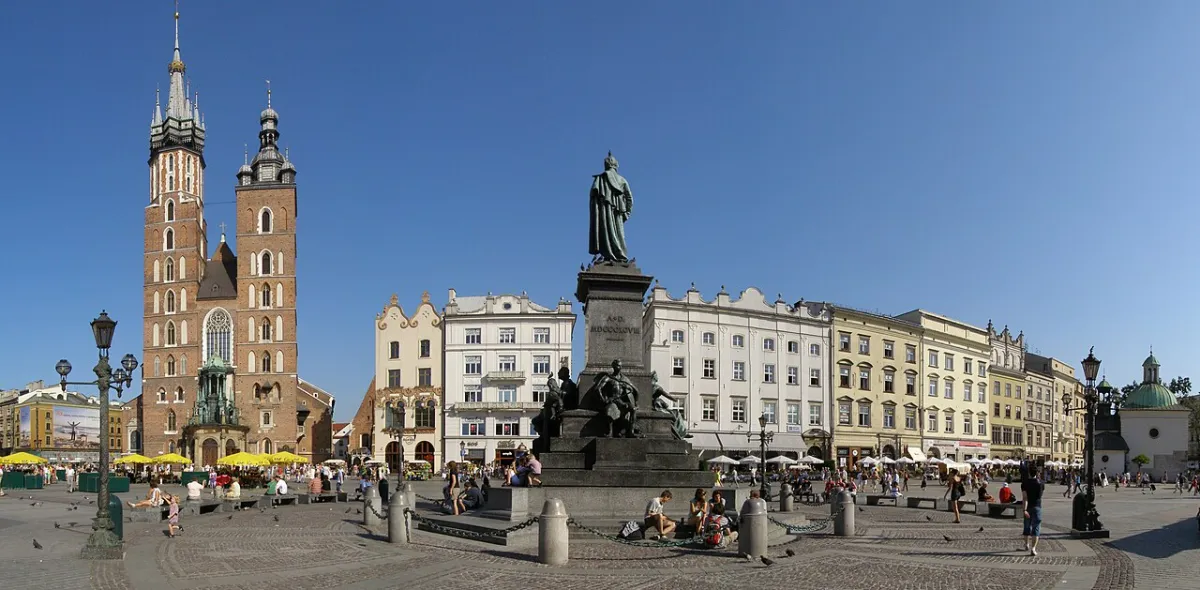 Photograph of Krak&oacute;w, a destination on a European rail journey