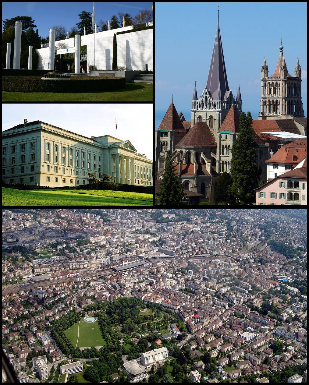 Photograph of Lausanne, a destination on a European rail journey