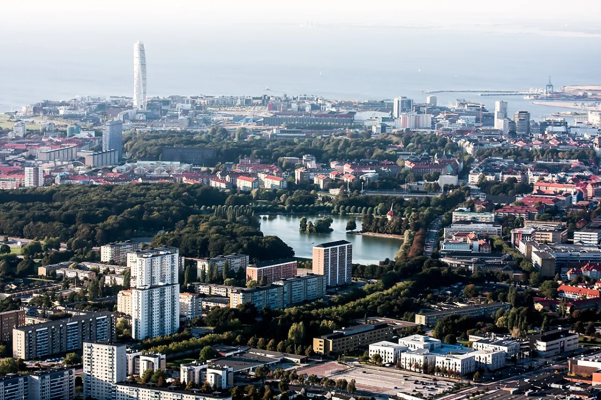 Photograph of Malm&ouml;, a destination on a European rail journey