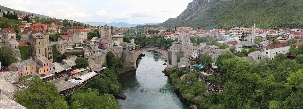 Photograph of Mostar, a destination on a European rail journey