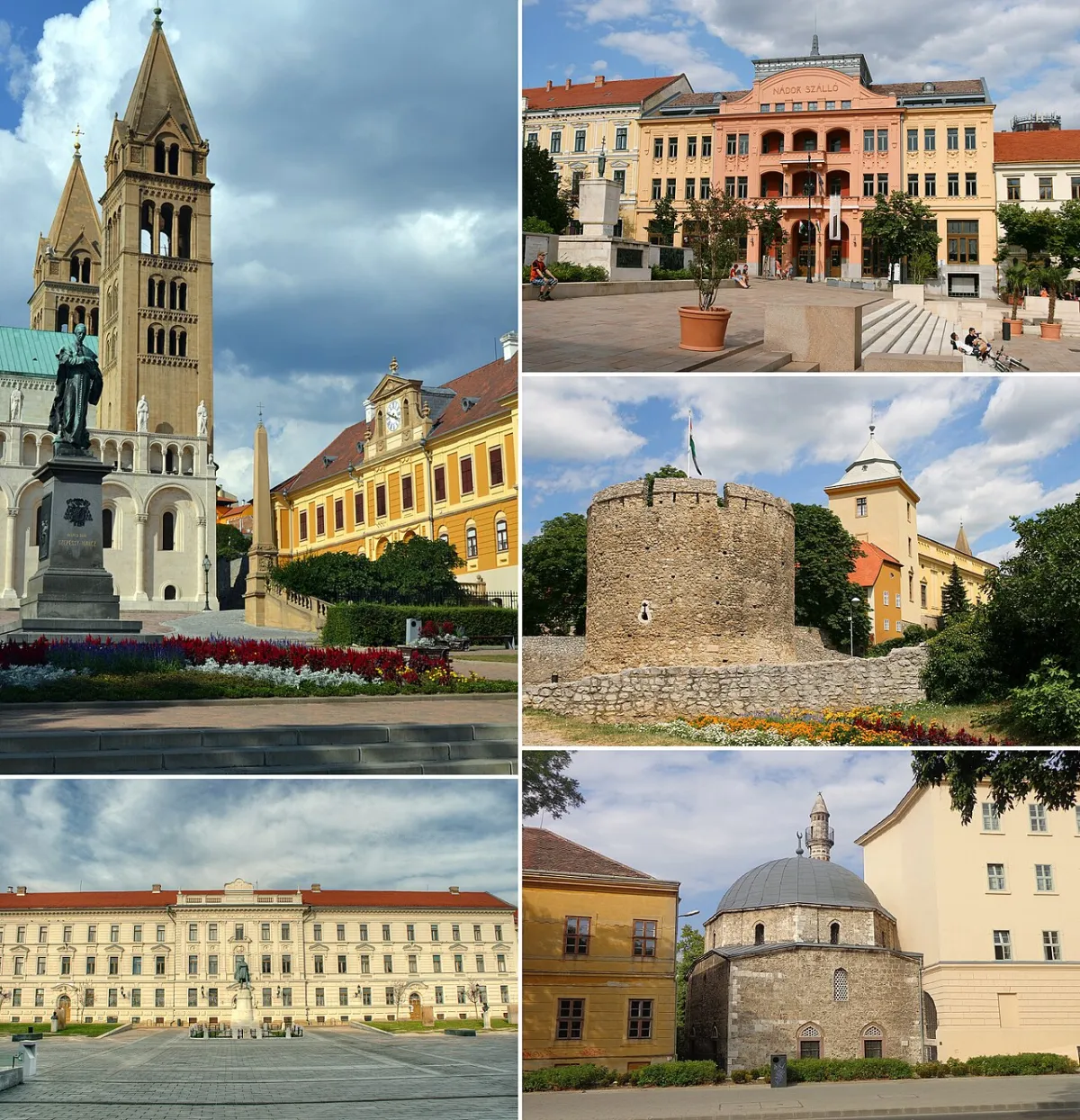Photograph of P&eacute;cs, a destination on a European rail journey