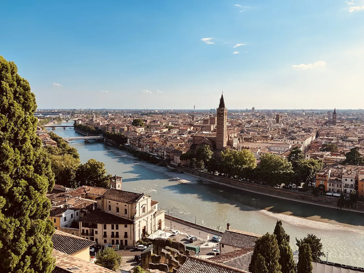 Photograph of Verona, a destination on a European rail journey
